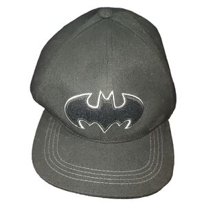 SIX FLAGS BATMAN black snap back hat baseball cap